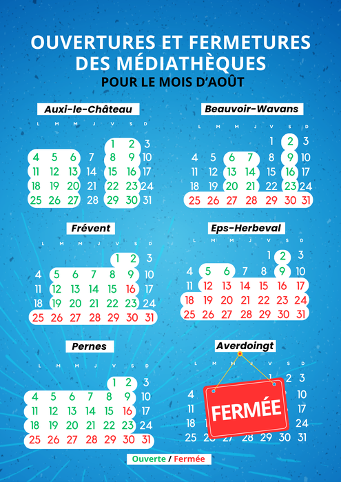 FERMETURE AOUT