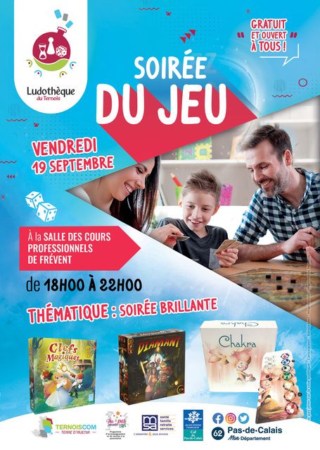 Soirées du jeu 19 SEPTEMBRE 2025